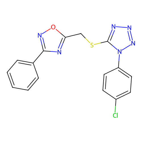C16H11ClN6OS structure