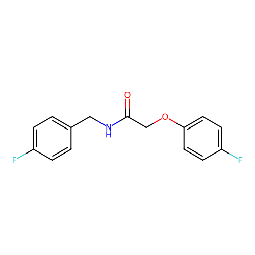 N-(4-fluorobenzyl)-2-(4-fluorophenoxy)acetamide structure