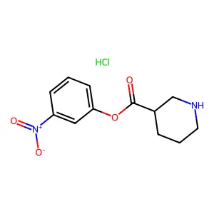 3-Nitrophenyl 3-piperidinecarboxylate structure