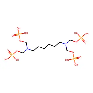 12,12-Dihydroxy-2,9-bis((phosphonooxy)methyl)-11-oxa-2,9-diaza-12-phosphadodecyl dihydrogen phosphate 12-oxide structure