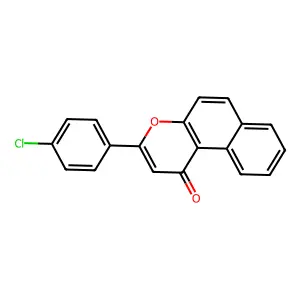 1H-Naphtho(2,1-b)pyran-1-one, 3-(4-chlorophenyl)- structure