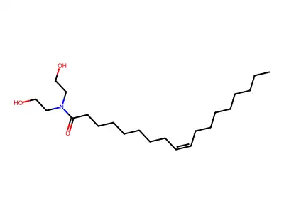 N,N-Bis(2-hydroxyethyl)octadec-9-enamide structure