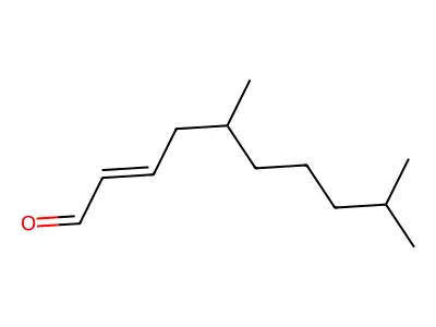 5,9-Dimethyldec-2-enal structure