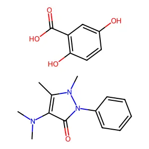Aminophenazone gentisate structure