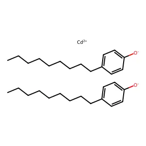 Phenol, 4-nonyl-, cadmium salt (2:1) structure