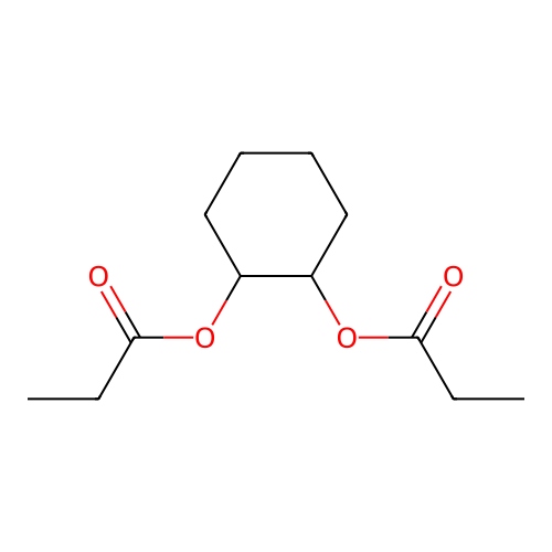 (2-Propanoyloxycyclohexyl) propanoate structure