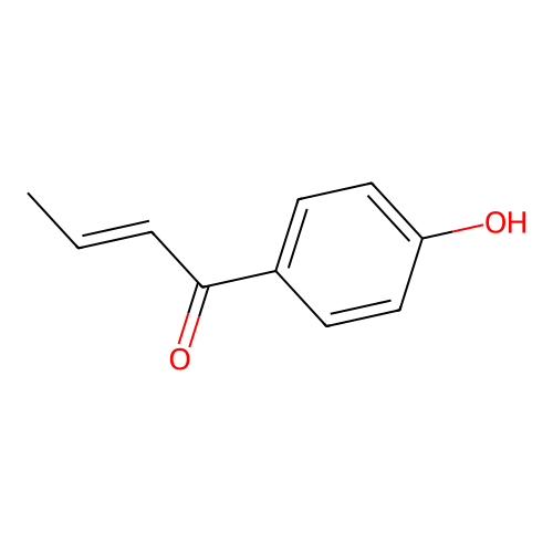 1-(4-Hydroxyphenyl)but-2-en-1-one structure