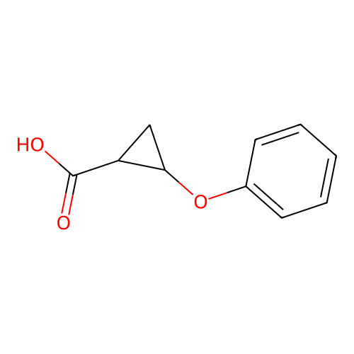 2-Phenoxycyclopropanecarboxylic acid structure