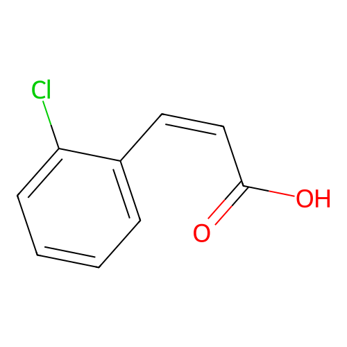 2-Chloro-cis-cinnamic acid structure