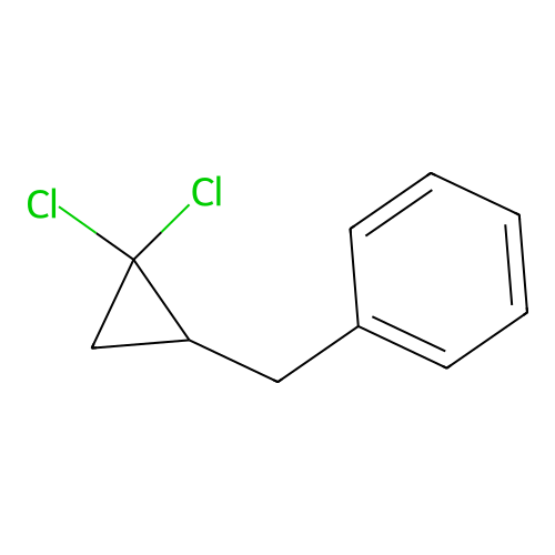 Cyclopropane, 1,1-dichloro-2-(phenylmethyl) structure