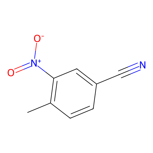 4-Methyl-3-nitrobenzonitrile structure