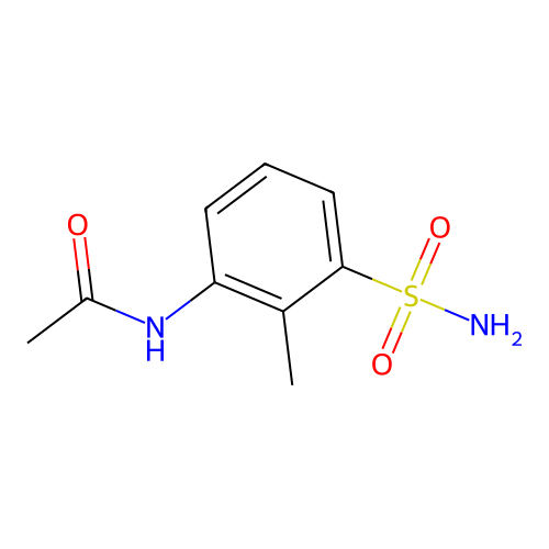 N-(2-甲基-3-氨磺酰苯基)乙酰胺 structure