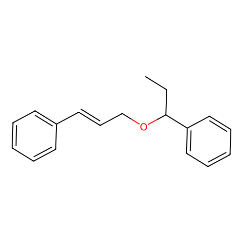 1-(3-Phenylprop-2-enoxy)propylbenzene structure