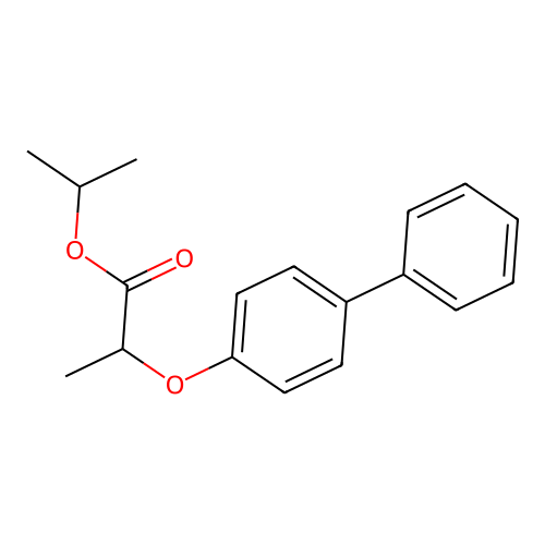 Propan-2-yl 2-(4-phenylphenoxy)propanoate structure