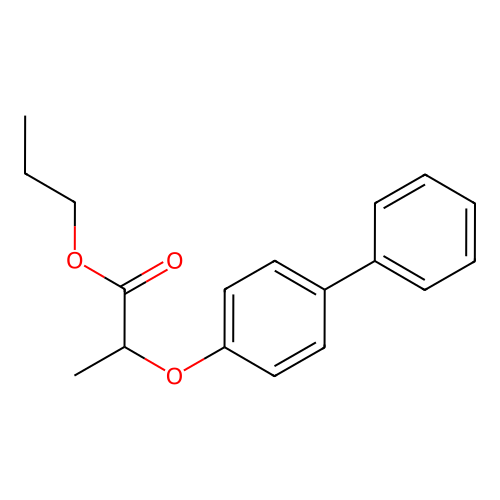 Propyl 2-[([1,1'-biphenyl]-4-yl)oxy]propanoate structure