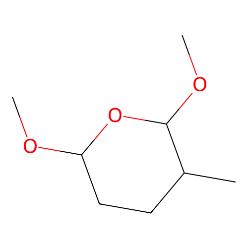Tetrahydro-2,6-dimethoxy-3-methyl-2H-pyran structure
