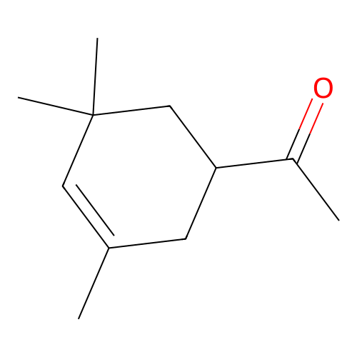 1-(3,5,5-Trimethyl-3-cyclohexen-1-yl)ethan-1-one structure