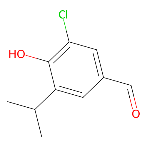 3-Chloro-4-hydroxy-5-(isopropyl)benzaldehyde structure