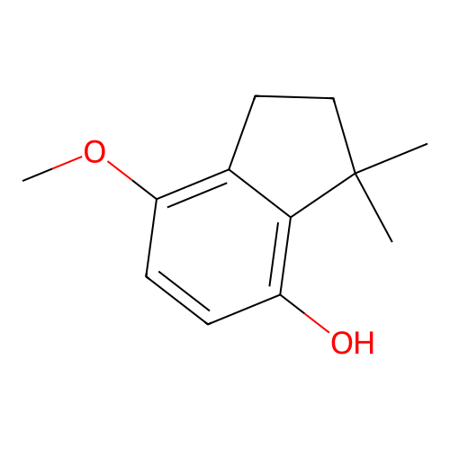 7-Methoxy-3,3-dimethylindan-4-ol structure