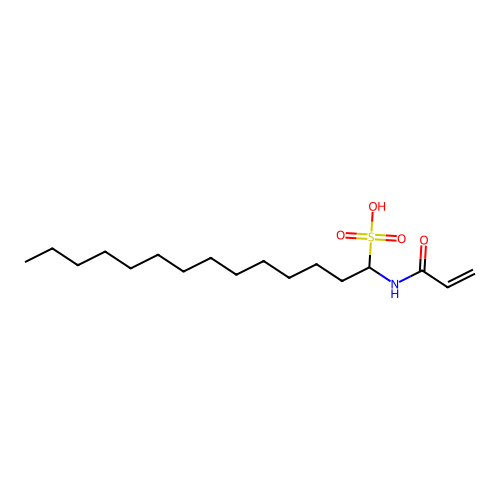 1-(Prop-2-enoylamino)tetradecane-1-sulfonic acid structure