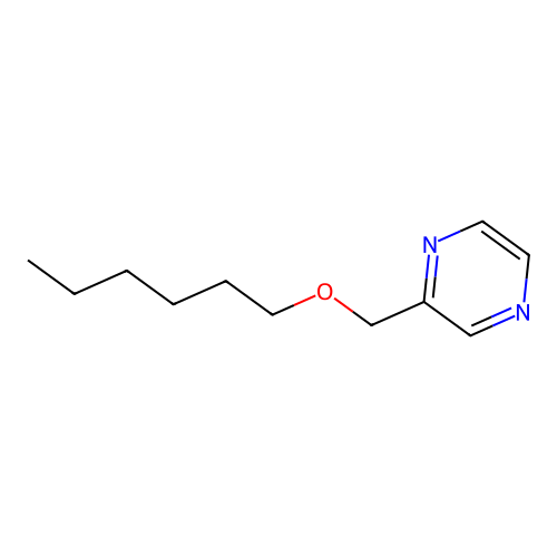 2-[(Hexyloxy)methyl]pyrazine structure