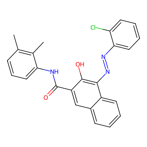 4-((2-Chlorophenyl)azo)-N-(dimethylphenyl)-3-hydroxynaphthalene-2-carboxamide structure
