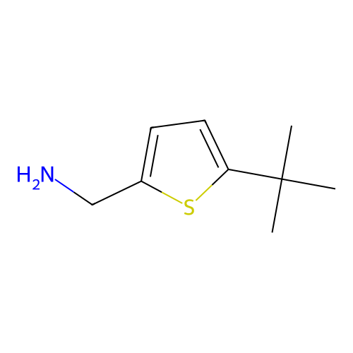 (5-Tert-butylthiophen-2-yl)methanamine structure