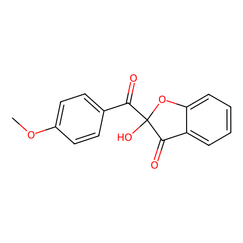 2-Hydroxy-2-(4-methoxybenzoyl)-1-benzofuran-3(2h)-one structure