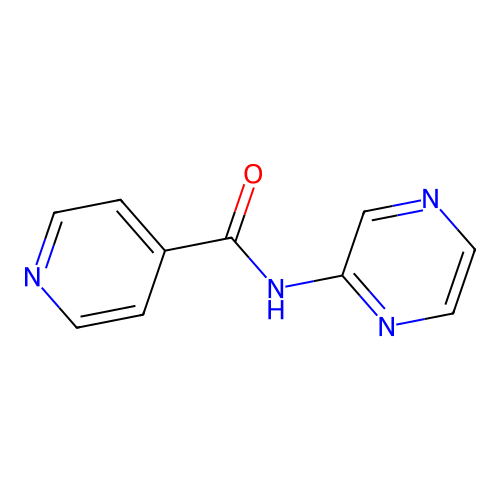 N-(pyrazin-2-yl)pyridine-4-carboxamide structure