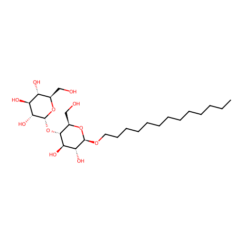Tridecyl b-D-maltopyranoside structure
