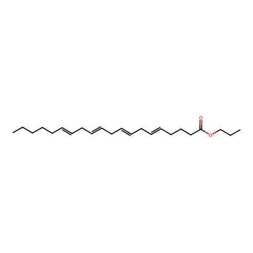Propyl icosa-5,8,11,14-tetraenoate structure