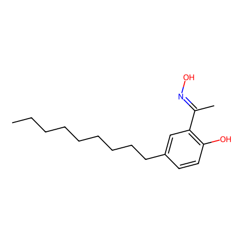 1-(2-Hydroxy-5-nonylphenyl)ethanone oxime structure