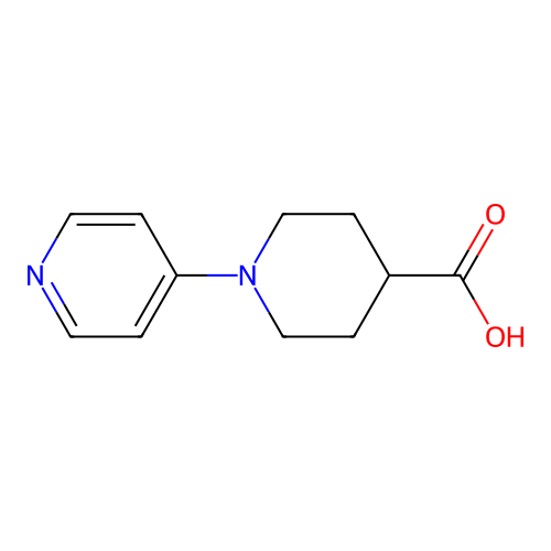 1-(Pyridin-4-yl)piperidine-4-carboxylic acid structure