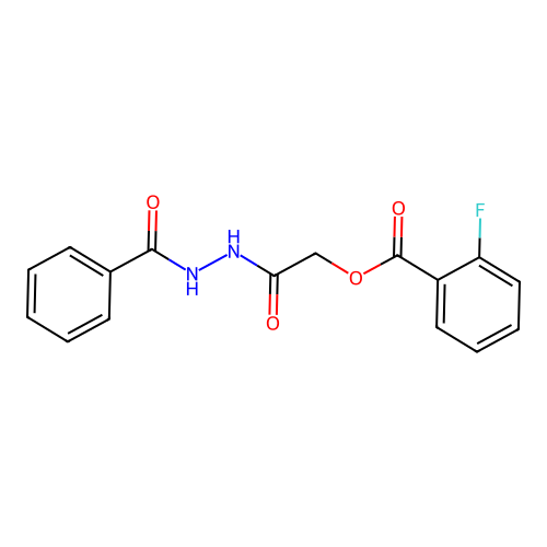 [2-(2-Benzoylhydrazinyl)-2-oxoethyl] 2-fluorobenzoate structure
