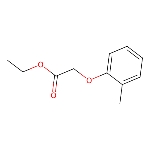 Ethyl 2-(2-methylphenoxy)acetate structure