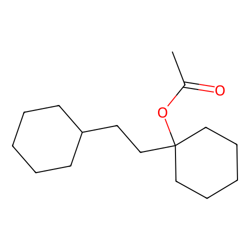 1-(2-Cyclohexylethyl)cyclohexyl acetate structure