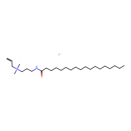 Allyldimethyl(3-((1-oxooctadecyl)amino)propyl)ammonium chloride structure