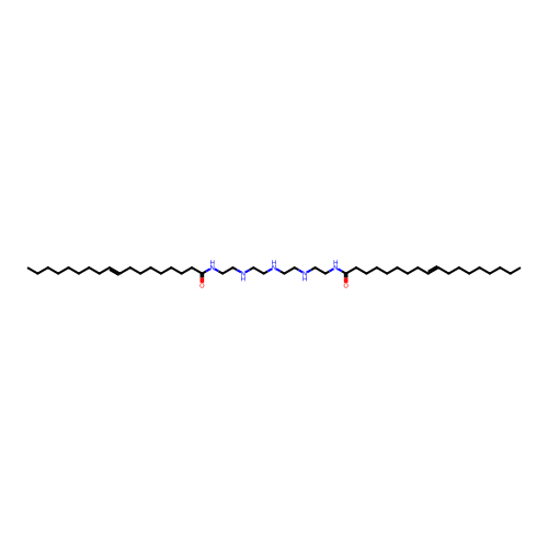 N,N'-(Iminobis(2,1-ethanediylimino-2,1-ethanediyl))bis(9-octadecenamide) structure