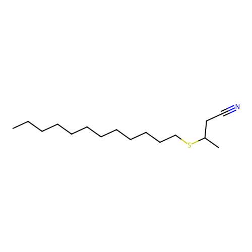 3-(Dodecylthio)butyronitrile structure