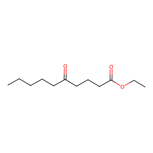 Ethyl 5-oxodecanoate structure