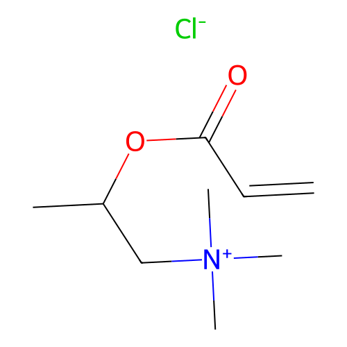 Trimethyl-2-[(1-oxoallyl)oxy]propylammonium chloride structure