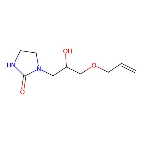 1-[3-(Allyloxy)-2-hydroxypropyl]imidazolidin-2-one structure