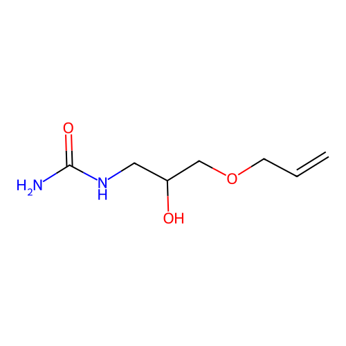 (3-(Allyloxy)-2-hydroxypropyl)urea structure