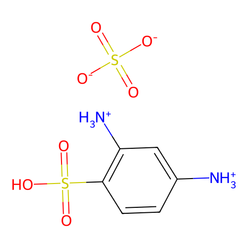 4-Sulpho-m-phenylenediammonium sulphate structure