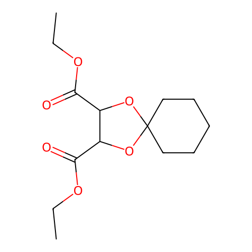 Diethyl 1,4-dioxaspiro[4.5]decane-2,3-dicarboxylate structure