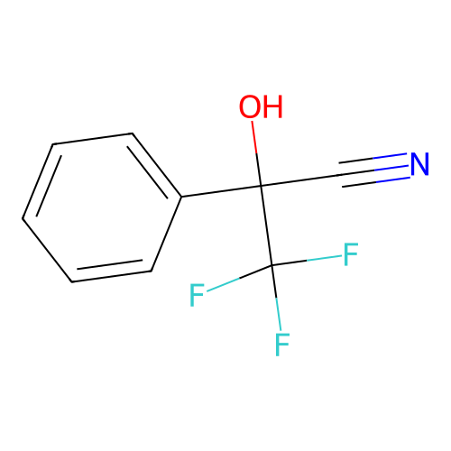 1-Cyano-1-phenyl-2,2,2-trifluoroethanol structure