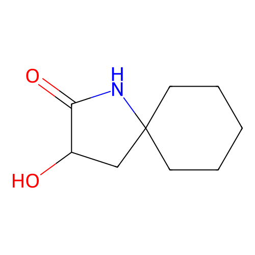 3-Hydroxy-1-azaspiro[4.5]decan-2-one structure