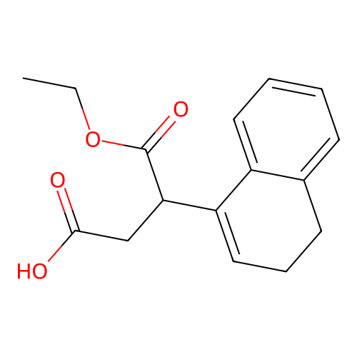 3-(3,4-Dihydronaphthalen-1-yl)-4-ethoxy-4-oxobutanoic acid structure