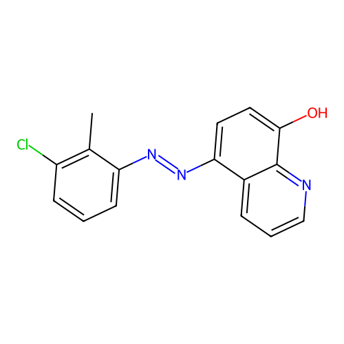 5-[2-(3-Chloro-2-methylphenyl)diazenyl]-8-quinolinol structure