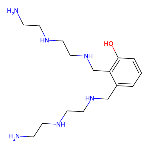 2,3-Bis(((2-((2-aminoethyl)amino)ethyl)amino)methyl)phenol structure